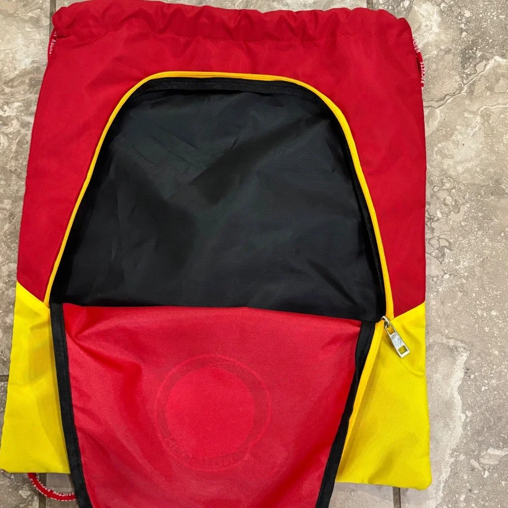 Houston Rockets FOCO Drawstring‎ Cinch Backpack Red Yellow NBA Gym Bag